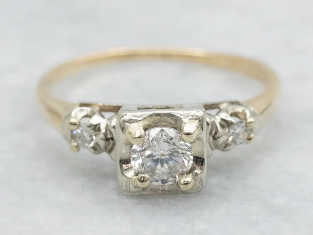Classic 1950s Diamond Engagement Ring