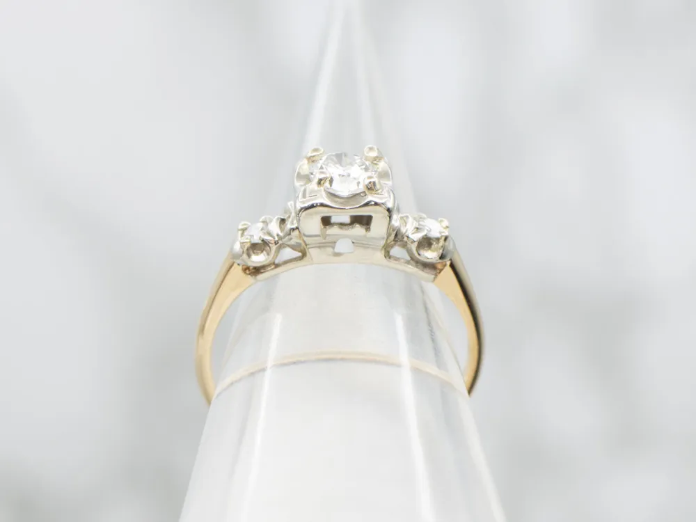 Classic 1950s Diamond Engagement Ring