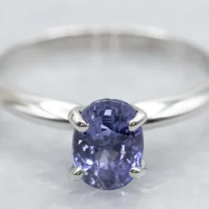Classic Sapphire Solitaire Engagement Ring