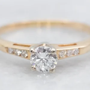 Dainty Diamond Engagement Ring met CE-Keurmerk