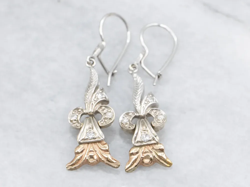 Diamond Drop Earrings from Vintage Era Jewelry - DIN Norm