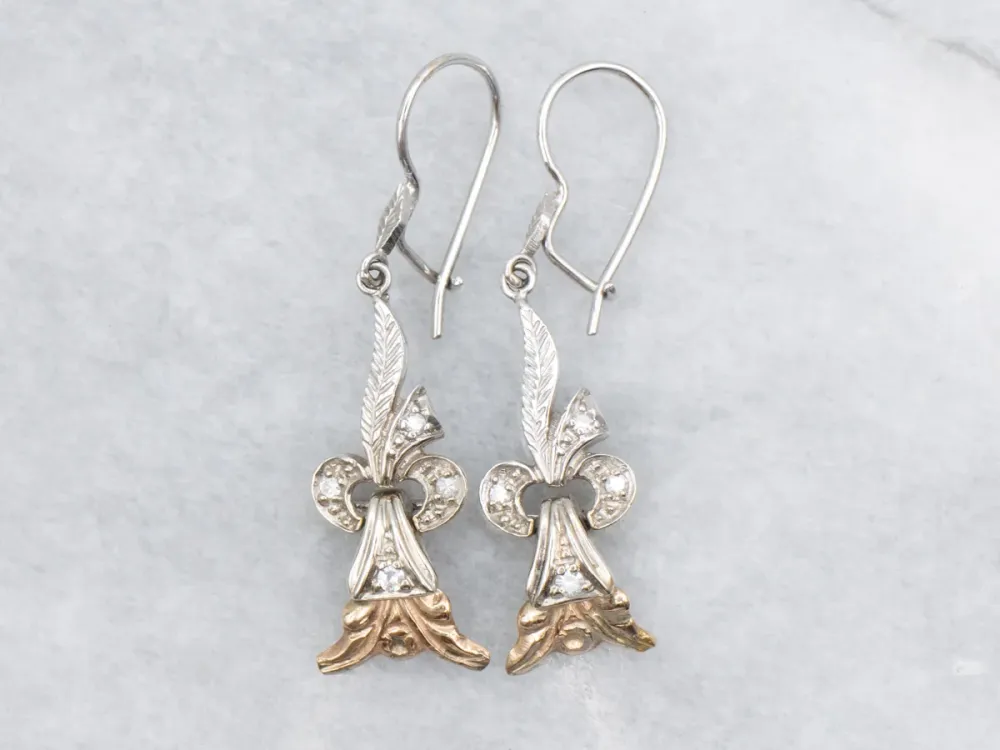 Diamond Drop Earrings from Vintage Era Jewelry - DIN Norm
