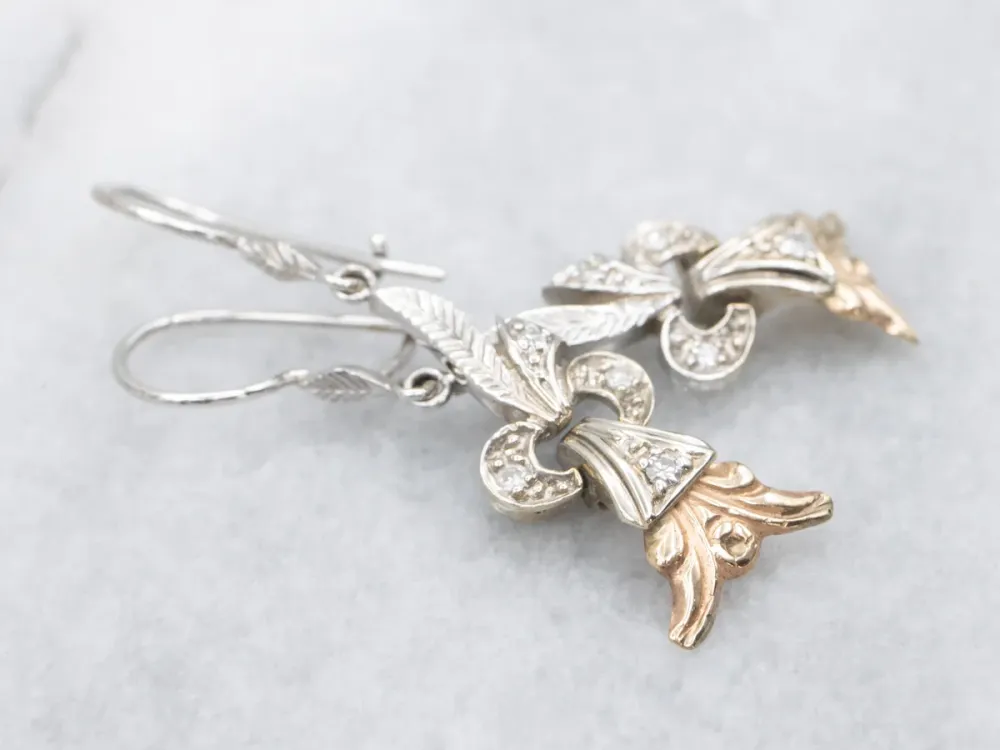 Diamond Drop Earrings from Vintage Era Jewelry - DIN Norm