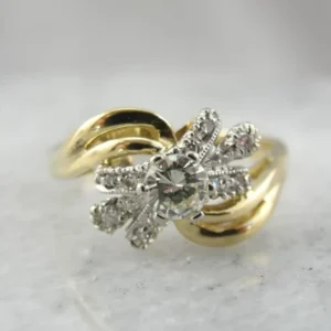 Diamond Studded and Versatile Cocktail Ring - DIN Norm