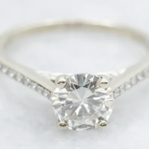 Elegant Diamond Encrusted Engagement Ring