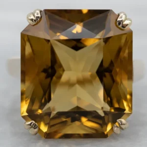 Fantastic Antiek Smokey Quartz Cocktail Ring