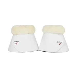 Fleece WrapRound Over Reach Bell Boots White/Natural XXL