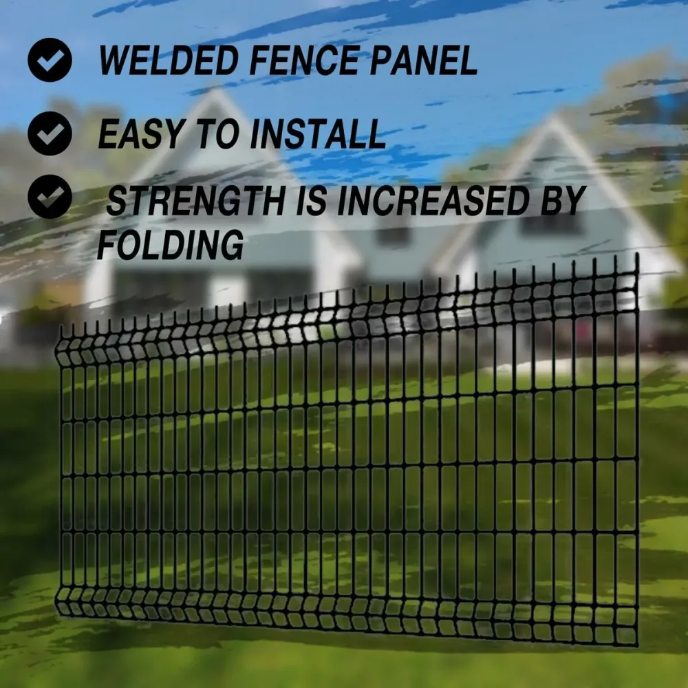 Fornorth Fence panel 1030x2500mm, wirestrength 3.5mm, ebbenhout