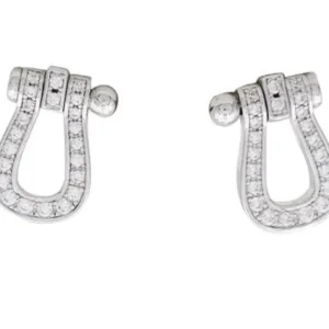 FRED - Earrings Force 10 PM wit gold and diamonds
