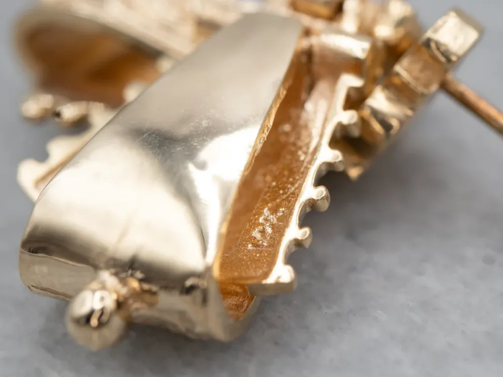 Gegalvaniseerd Ornate Victorian Revival Verguld Drop Earrings