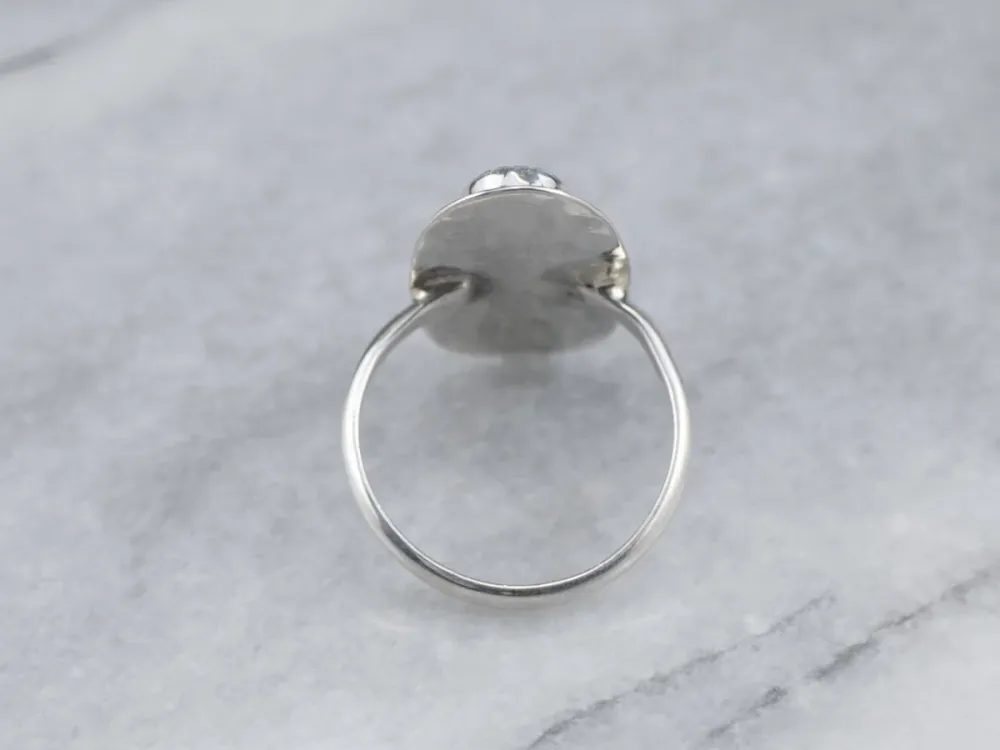 Gegalvaniseerd Southwest Aquamarijn Statement Ring