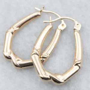 Gegalvaniseerd Yellow Gouden Hollow Geometric Hoop Earrings