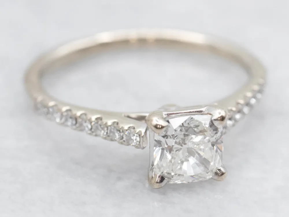 GIA Gewaarborgd Cushion Cut Diamond Engagement Ring met CE-Keurmerk