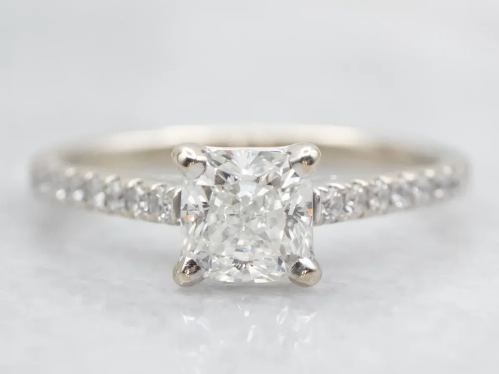 GIA Gewaarborgd Cushion Cut Diamond Engagement Ring met CE-Keurmerk