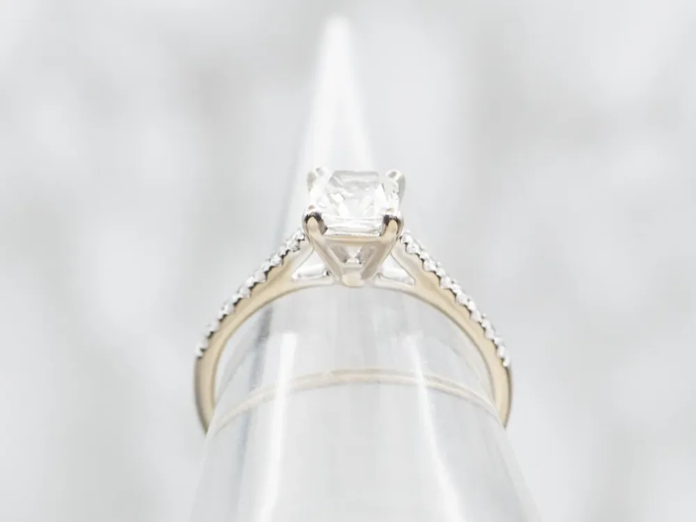 GIA Gewaarborgd Cushion Cut Diamond Engagement Ring met CE-Keurmerk