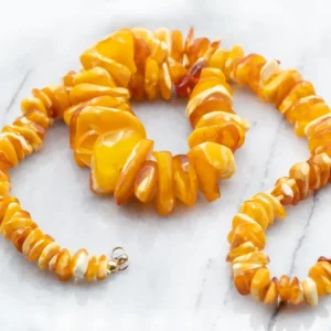Graduated Amber Nugget Necklace