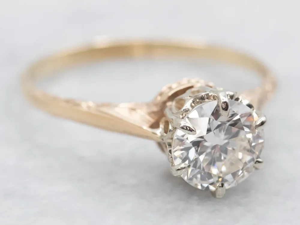 Industrieel Zwaar Belast Lovely GIA Gekeurd Diamond Engagement Ring