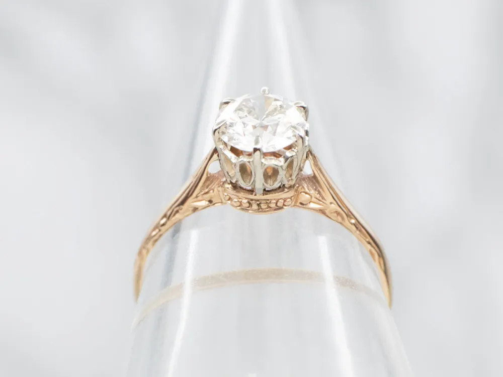 Industrieel Zwaar Belast Lovely GIA Gekeurd Diamond Engagement Ring