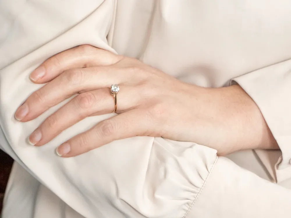 Industrieel Zwaar Belast Lovely GIA Gekeurd Diamond Engagement Ring