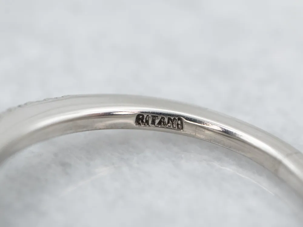 Industrieel Zwaar Belast Platinum Diamond Halo Engagement Ring