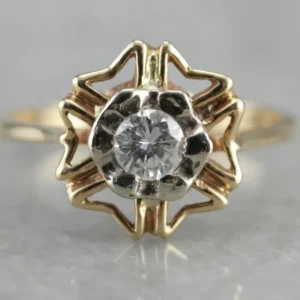Iron Cross Style Antique Diamond Ring
