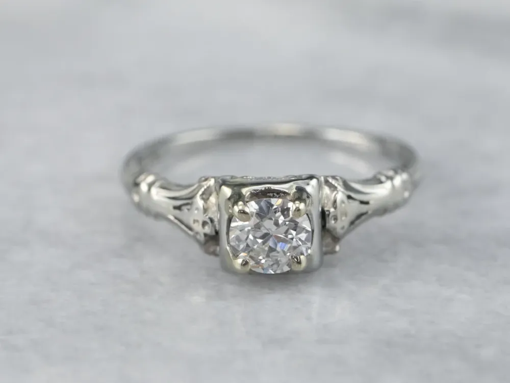 Jabel Art Deco Diamond Engagement Ring met CE-Keurmerk