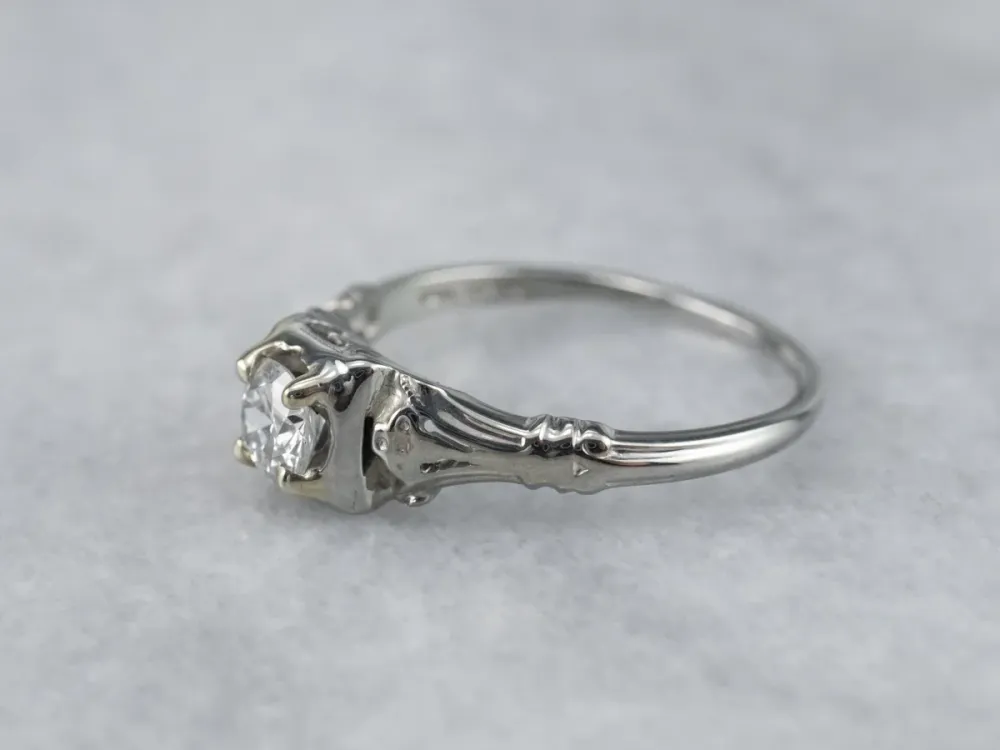 Jabel Art Deco Diamond Engagement Ring met CE-Keurmerk