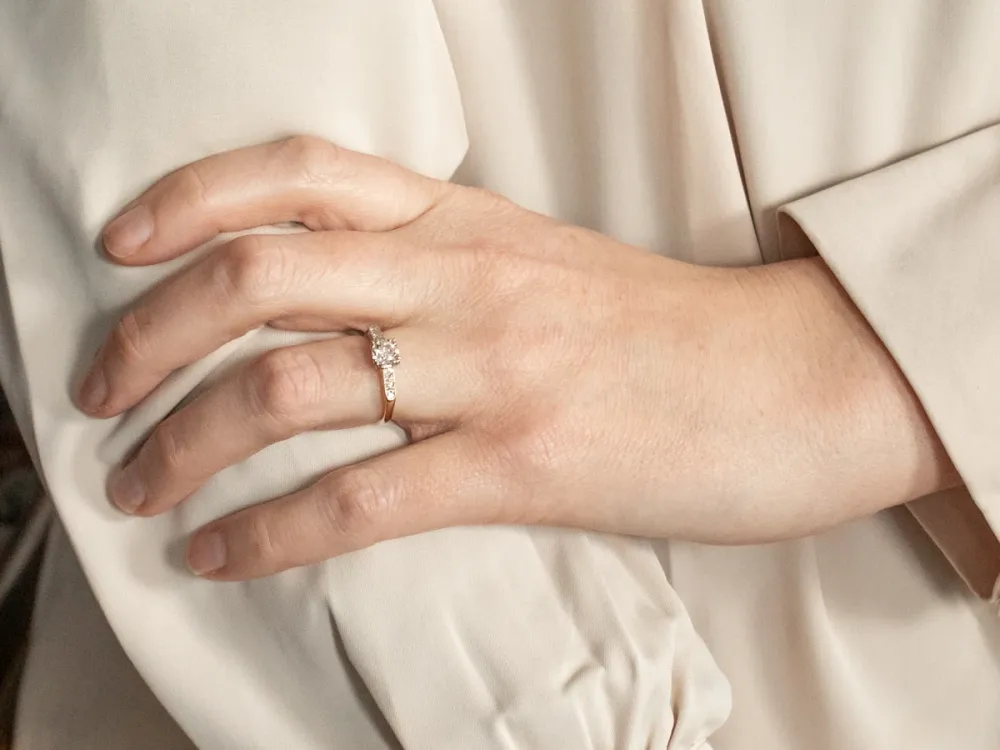 Klassiek European Cut Diamond Engagement Ring