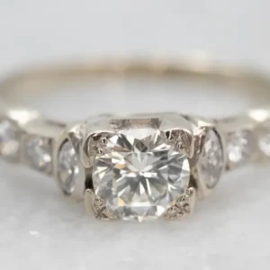 Lovely Round Brilliant Diamond Engagement Ring met CE-Keurmerk