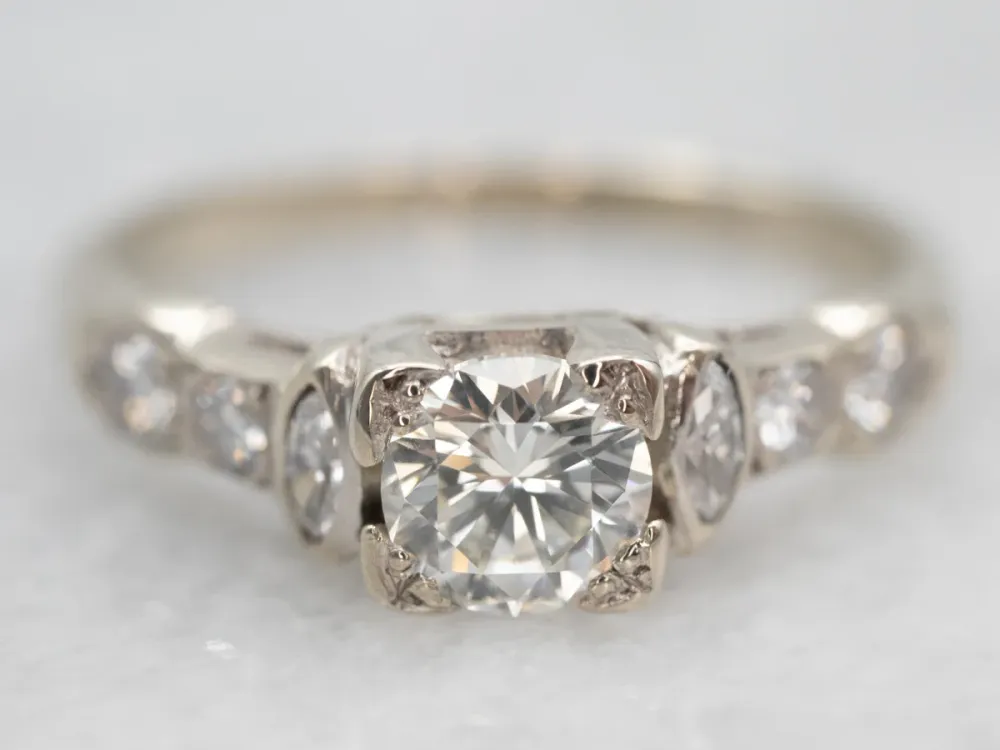 Lovely Round Brilliant Diamond Engagement Ring met CE-Keurmerk