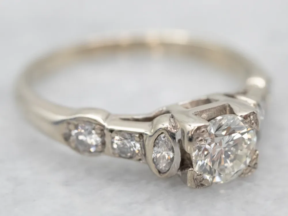 Lovely Round Brilliant Diamond Engagement Ring met CE-Keurmerk