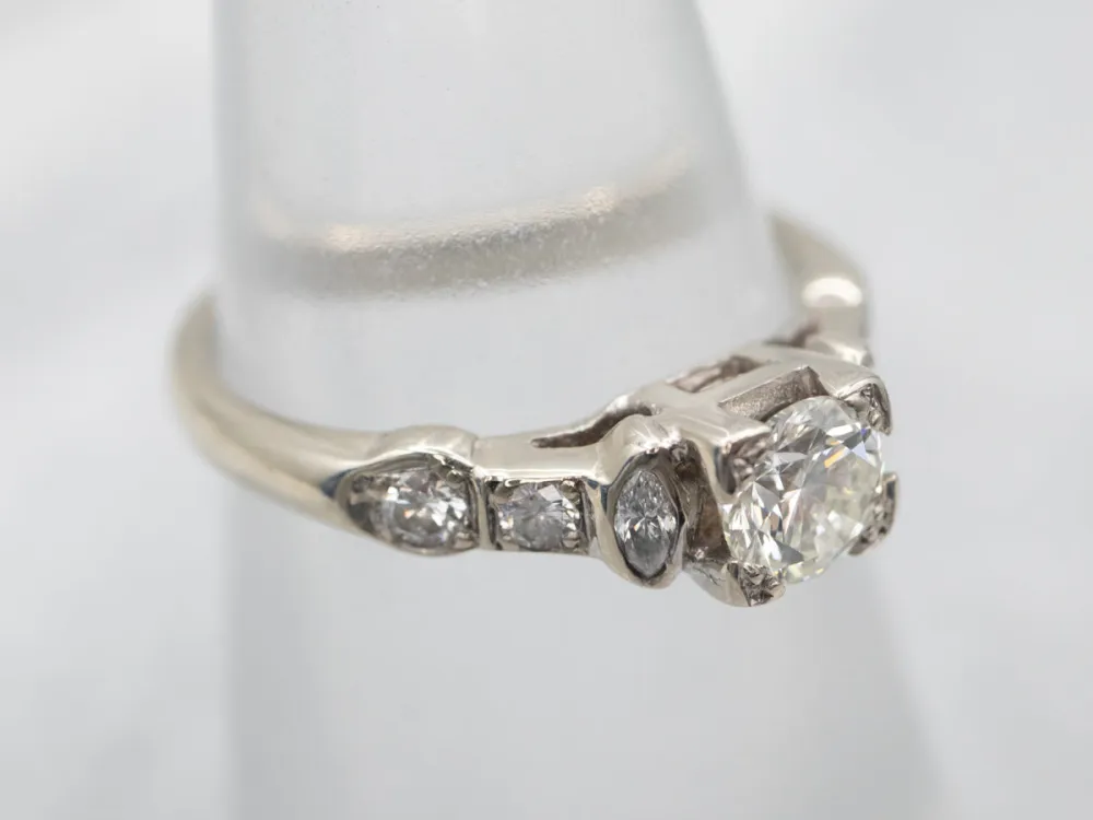 Lovely Round Brilliant Diamond Engagement Ring met CE-Keurmerk