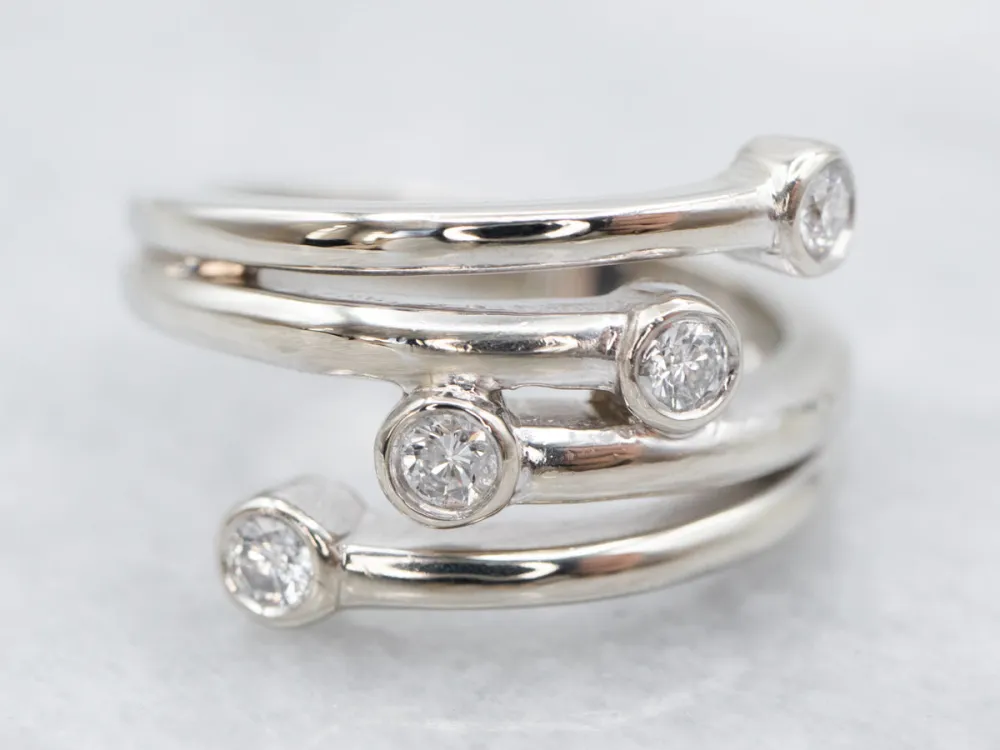Modernist Diamond Stacking Ring - DIN Norm