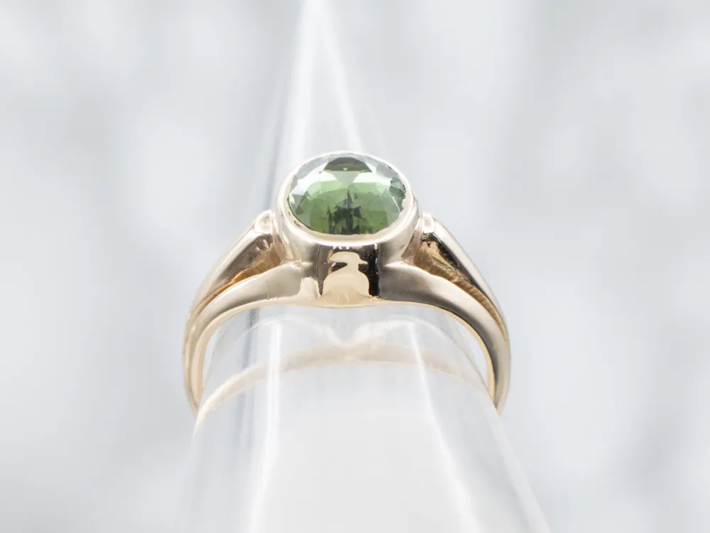 Mosgroen Tourmaline Solitaire Ring