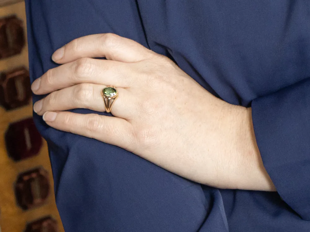 Mosgroen Tourmaline Solitaire Ring