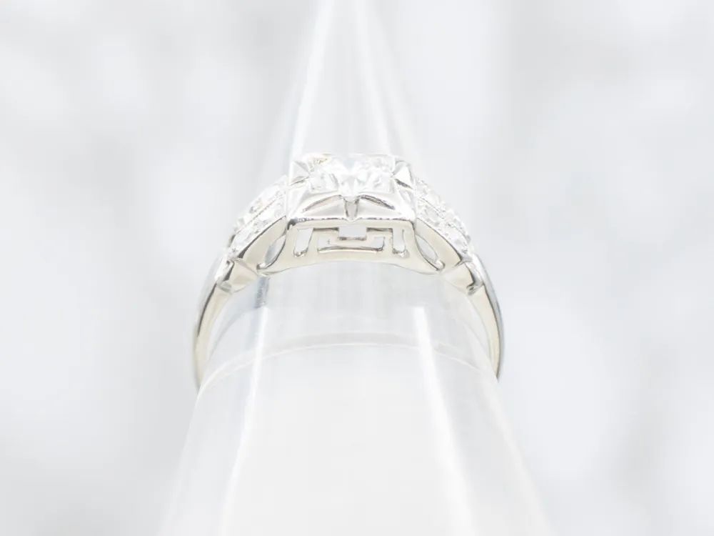 Ouderwets Era Platinum Diamond Engagement Ring met CE-Keurmerk