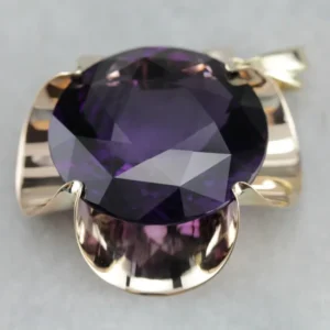 Oversized Amethyst Pendant