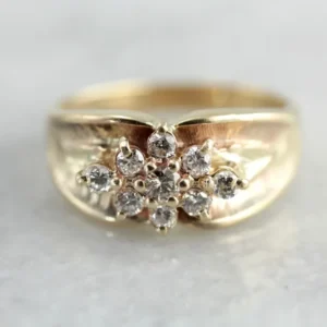 Radiant Champagne Diamond Ring Zonnegeel Gold, Gorgeous Engagement Alternative