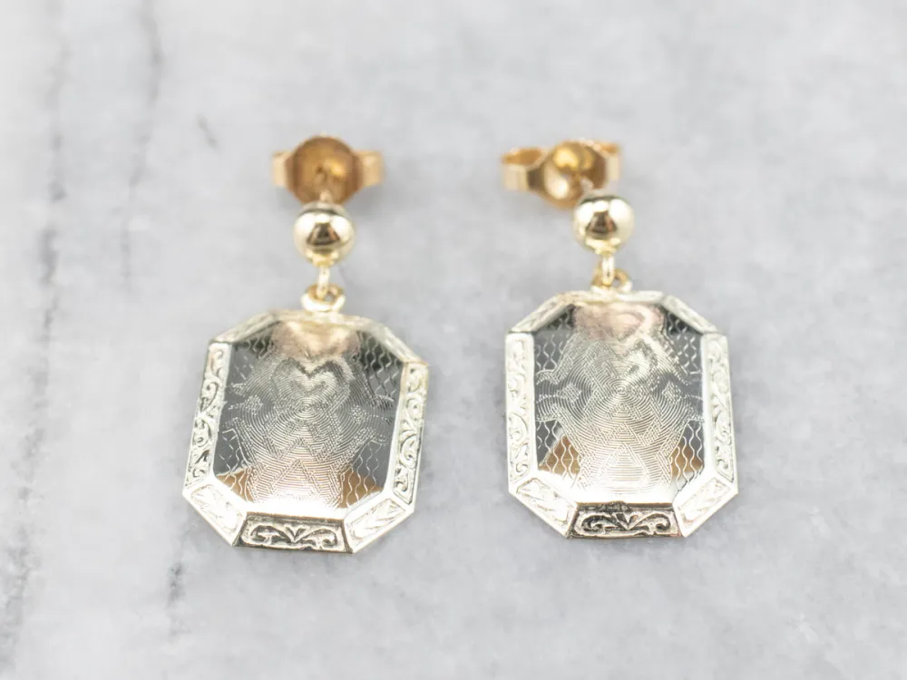 Retrofitted Goud Cufflink Earrings