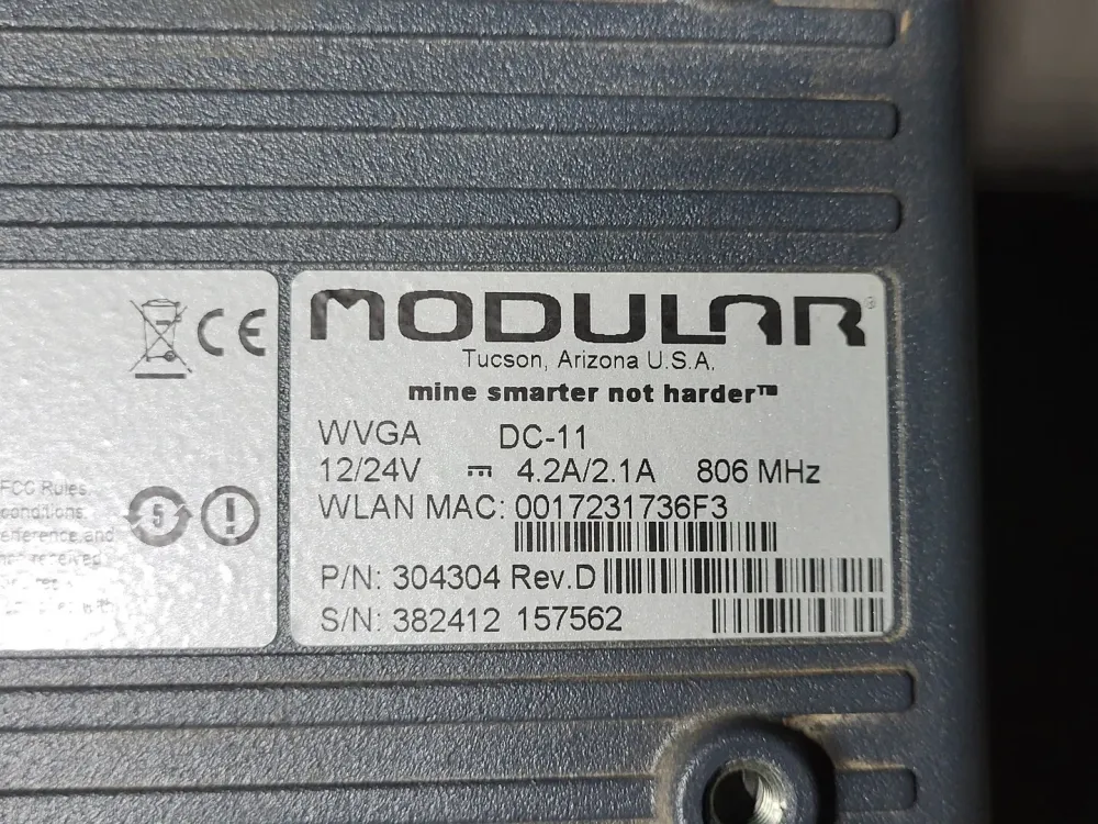 Roestvrij Staal DLoG XMT 5/7 PTX-B Vehicle PC Interface 304304 Rev-D Advantech
