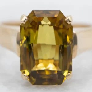 Roestvrij Staal Gekeurd Natural Dravite Tourmaline Cocktail Ring