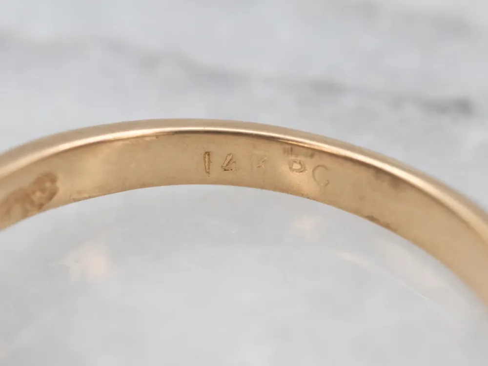 Roestvrij Staal Oud Gold Emerald and Diamond Bypass Ring