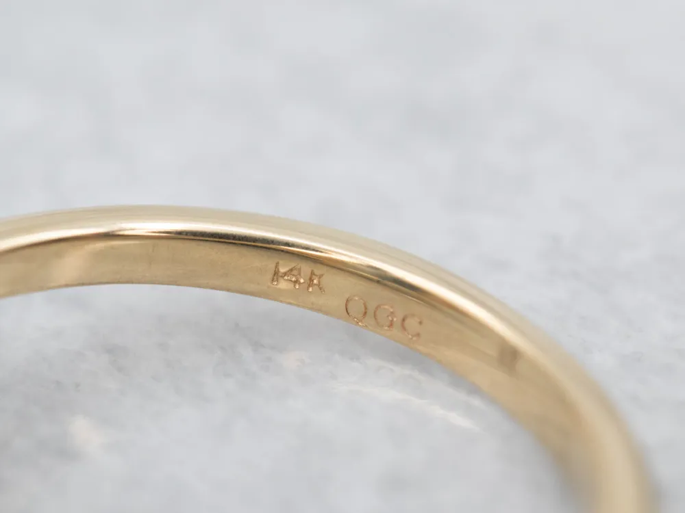 Roestvrij Staal Vintage Yellow Goud Aquamarine Ring