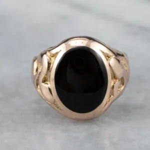 Sardonyx Rose Goud Snake Ring