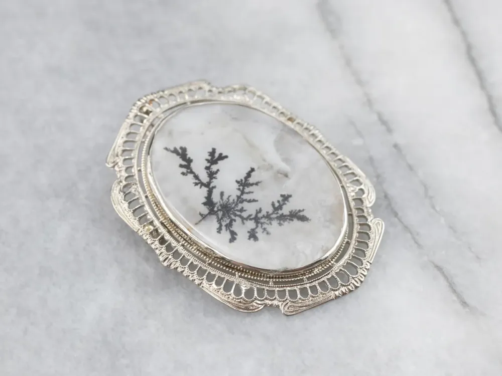 Shazar Stone Agate Brooch or Pendant - DIN Norm