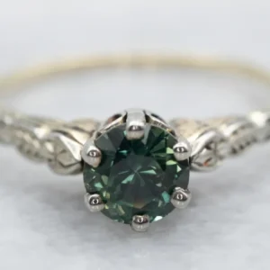 Sparkling Sapphire Engagement Ring - DIN Norm