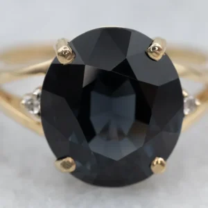 Spinel Diamond and Goud Ring met CE-Keurmerk