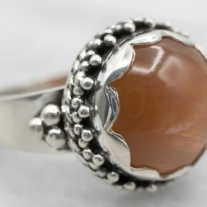 Sterling Silver Star Sunstone Ring