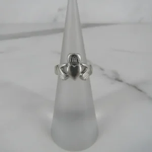 Sterling Staalgrijs Claddagh Ring