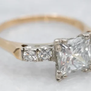 Stunning Princess Cut Diamond Engagement Ring met CE-Keurmerk